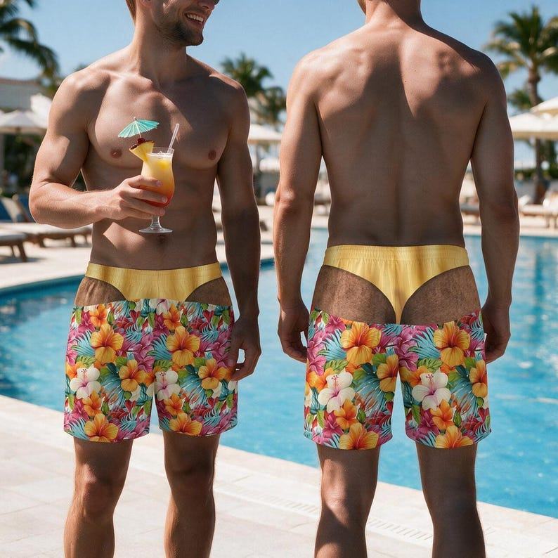 Funny Men's Beach Shorts