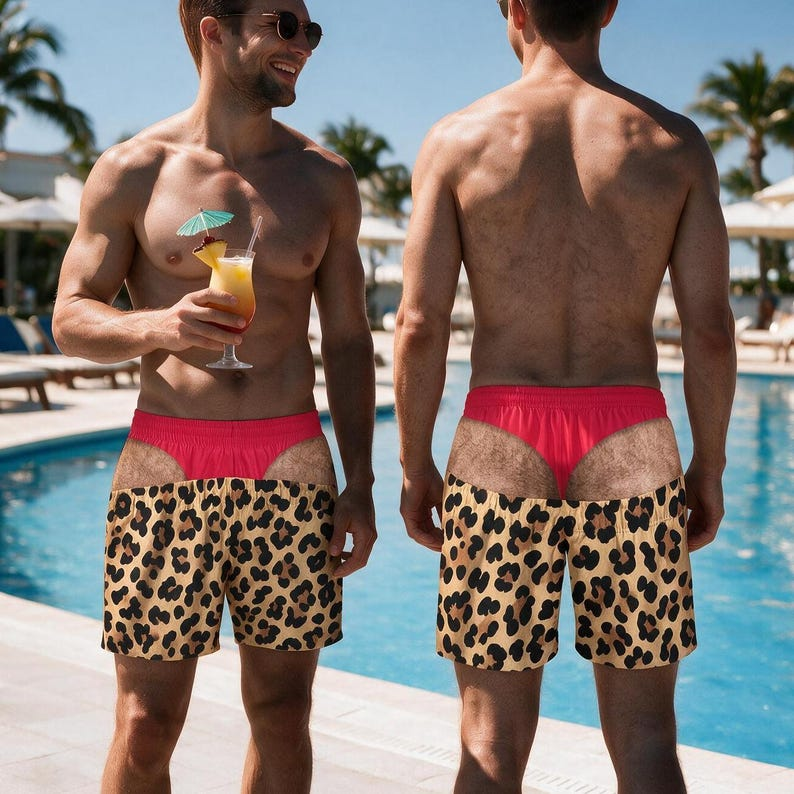 Funny Men's Beach Shorts