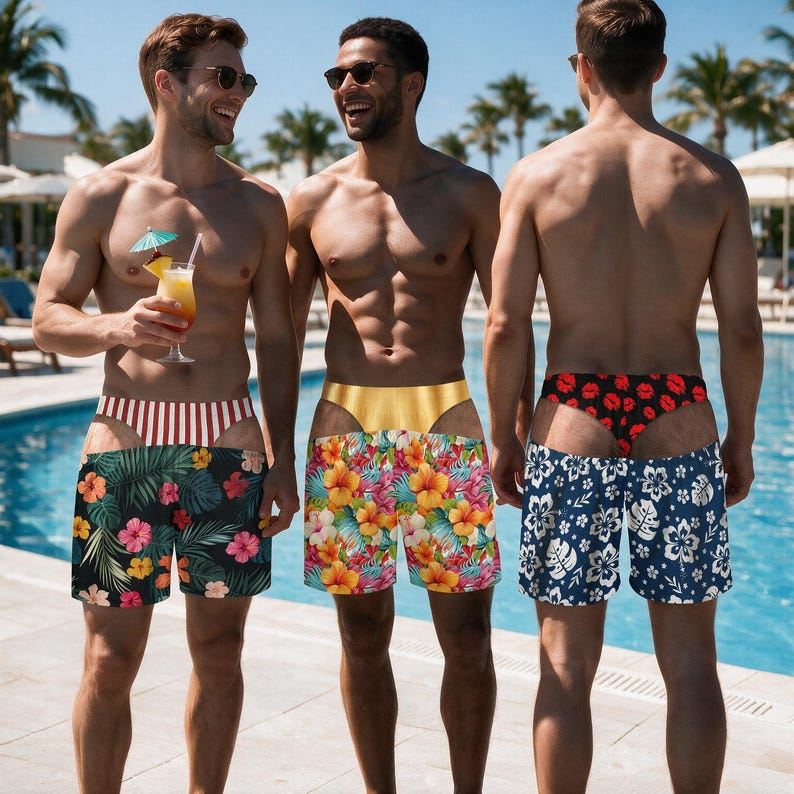 Funny Men's Beach Shorts