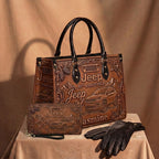 Jeep 85th Anniversary Personalized Leather Bag + Free Leather Wallet