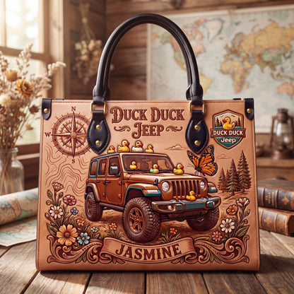 Duck Duck Jeep Personalized Leather Bag + FREE Wallet
