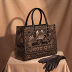 Jeep Girl Personalized Leather Bag