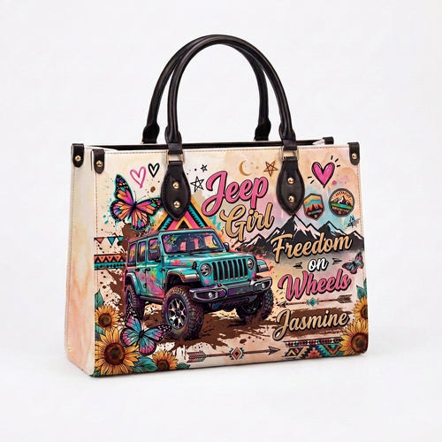 Freedom On Wheels Personalized Leather Bag + FREE Wallet