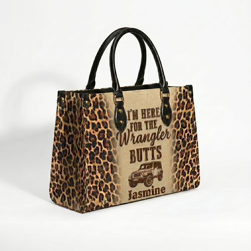 Wrangler Leopard Personalized Leather Bag