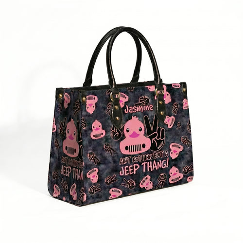 Jeep Thang Personalized Leather Bag + Free Matching Wallet