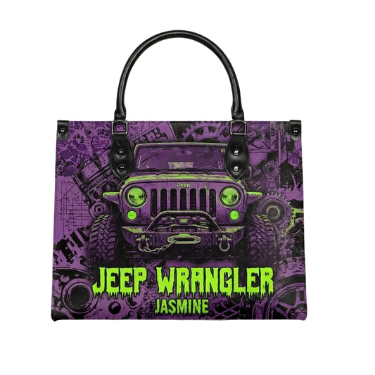 Jeep Wrangler Personalized Leather Bag + Free Wallet