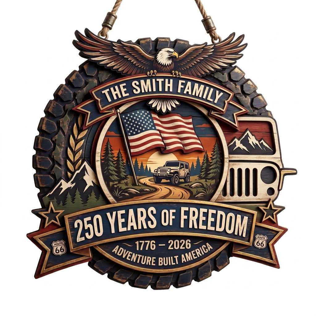 Adventure Built America Personalized Custom Door Sign
