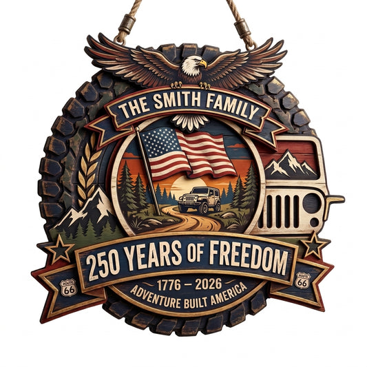 Adventure Built America Personalized Custom Door Sign