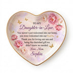 To My Daughter-in-Law Ceramic Ring Dish-Heart
