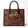 Wild & Fearless Personalized Leather Bag