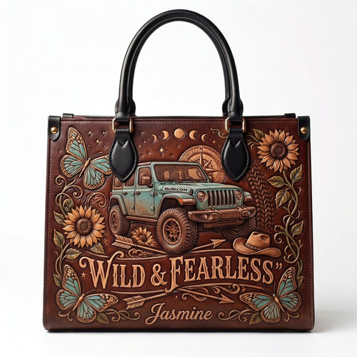 Wild & Fearless Personalized Leather Bag + Free Wallet