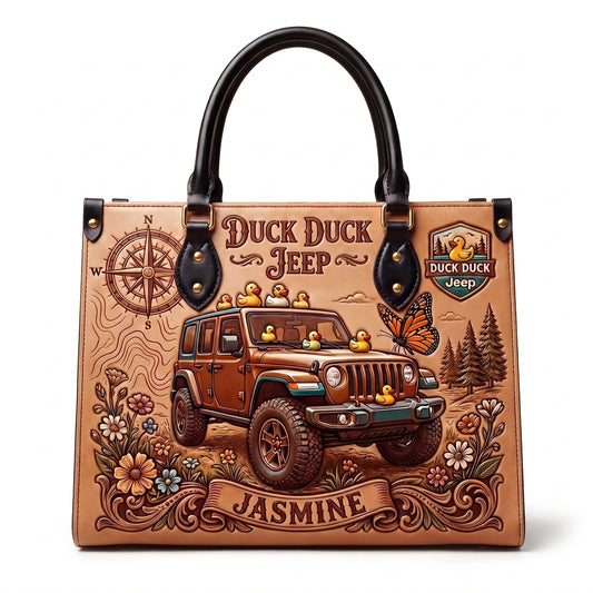 Duck Duck Jeep Personalized Leather Bag + FREE Wallet