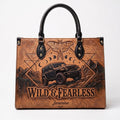 Wild & Fearless Butterfly Jeep Personalized Leather Bag