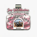 Jeep Girl Adventure Personalized Acrylic Car Visor Clip