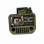 Jeep Dog Mom Personalized Acrylic Car Visor Clip