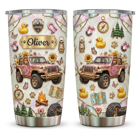 Jeep Girl Energy Personalized Tumbler 20oz