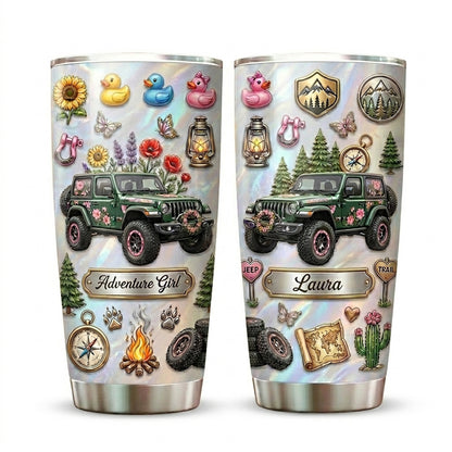 Jeep Life Beautiful Life Personalized Tumbler 20oz