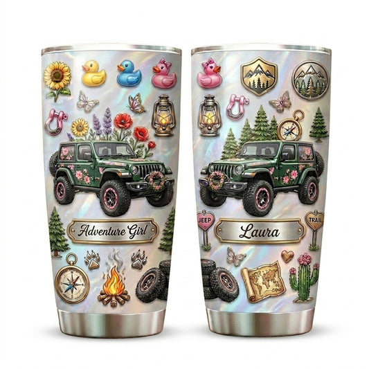 Jeep Life Beautiful Life Personalized Tumbler 20oz