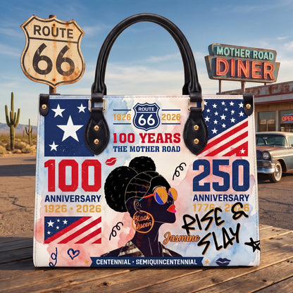 The Mother Road Personalized Leather Bag