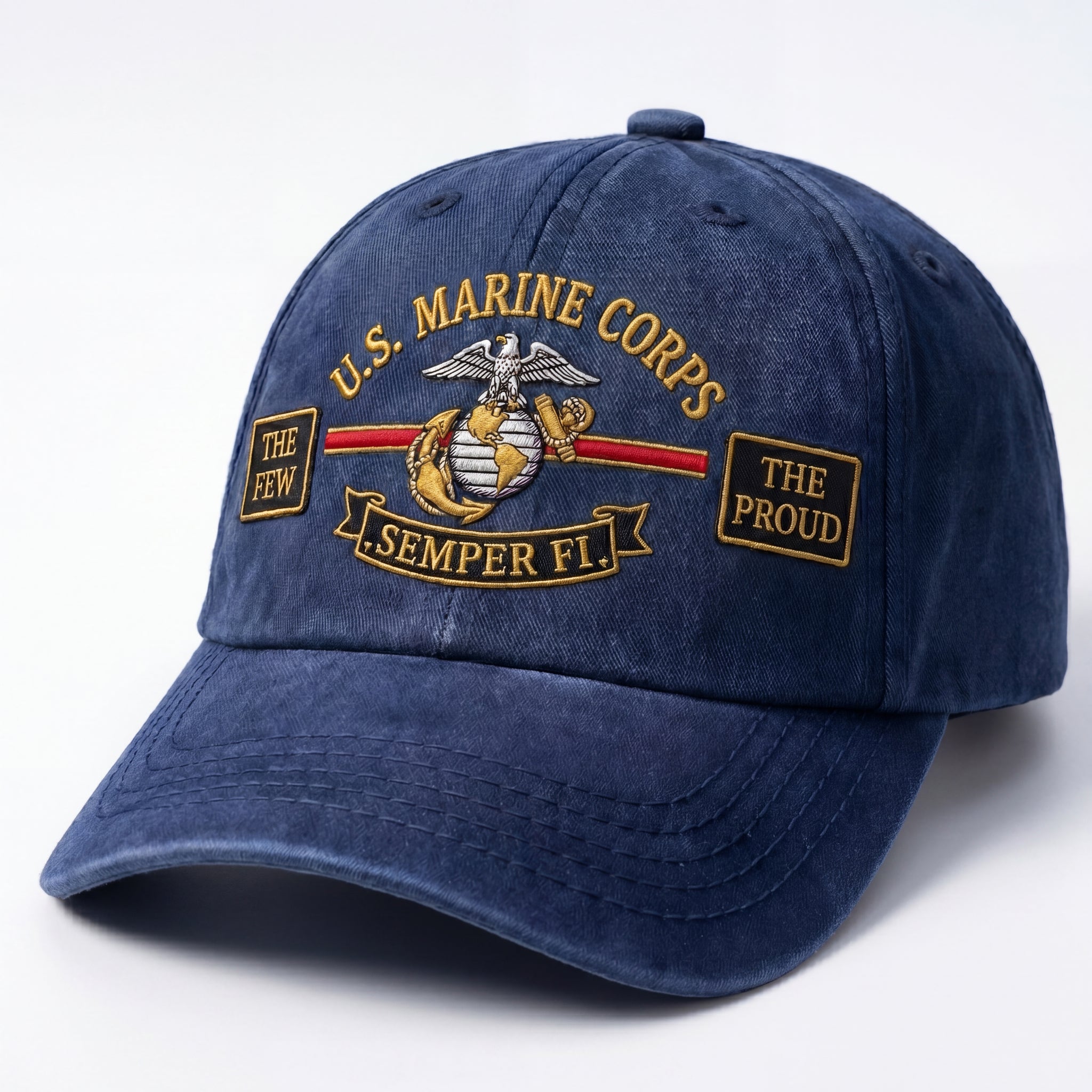 US Marine The Proud Wash Denim Cap