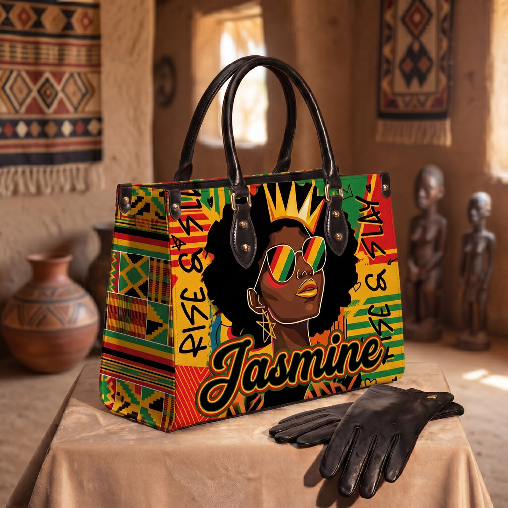 Rise And Slay Personalized Leather Bag