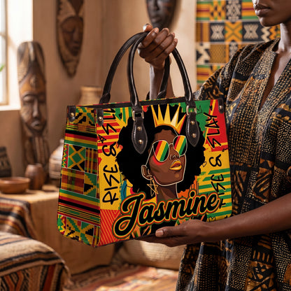 Rise And Slay Personalized Leather Bag