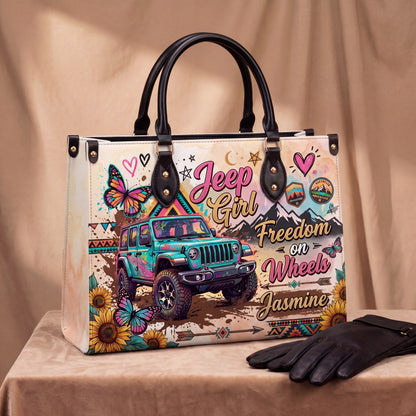 [Free delivery] Freedom On Wheels Personalized Leather Bag + FREE Wallet