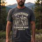 Fatherhood Is Kingdom Work Personalized T-Shirt