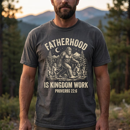 Fatherhood Is Kingdom Work Personalized T-Shirt
