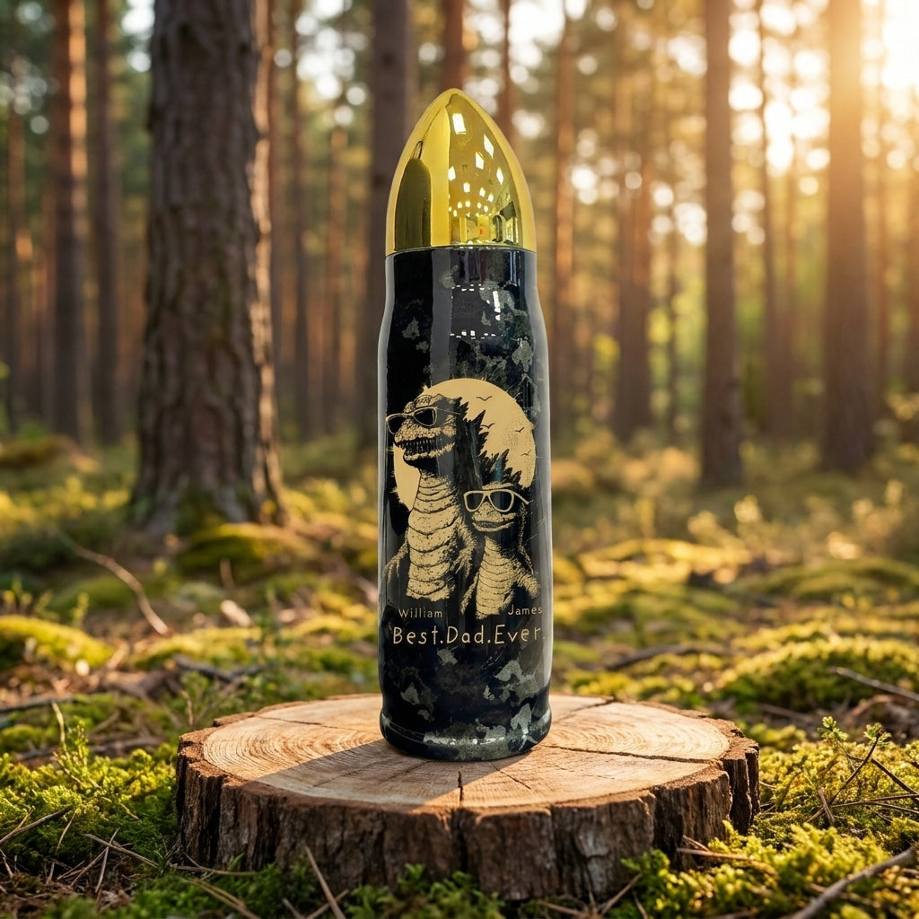 [Free Delivery] Best Dad Ever Dadzilla Personalized Bullet Tumbler