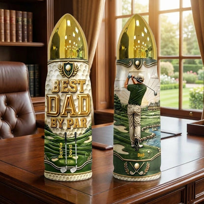 [Free Delivery] Best Dad By Par Personalized Bullet Tumbler