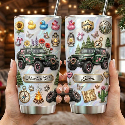 Jeep Life Beautiful Life Personalized Tumbler 20oz