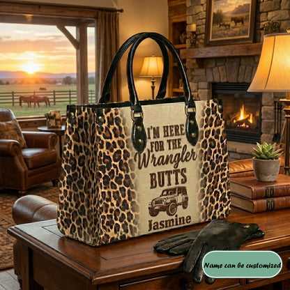 Wrangler Leopard Personalized Leather Bag