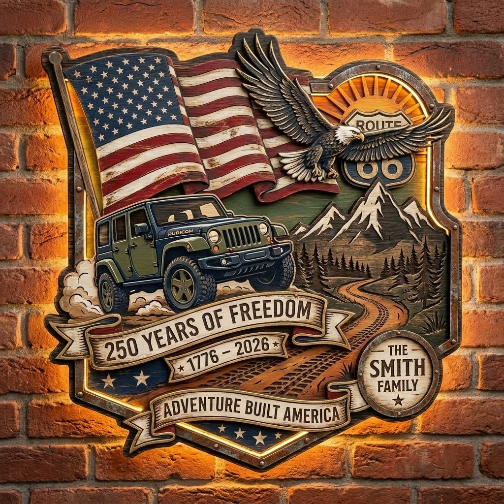 250 Years Of Freedom Personalized Custom Door Sign
