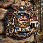 Adventure Built America Personalized Custom Door Sign