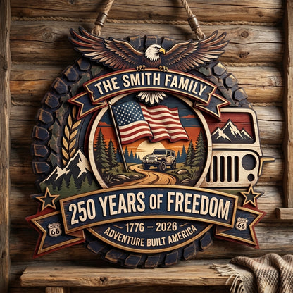 Adventure Built America Personalized Custom Door Sign