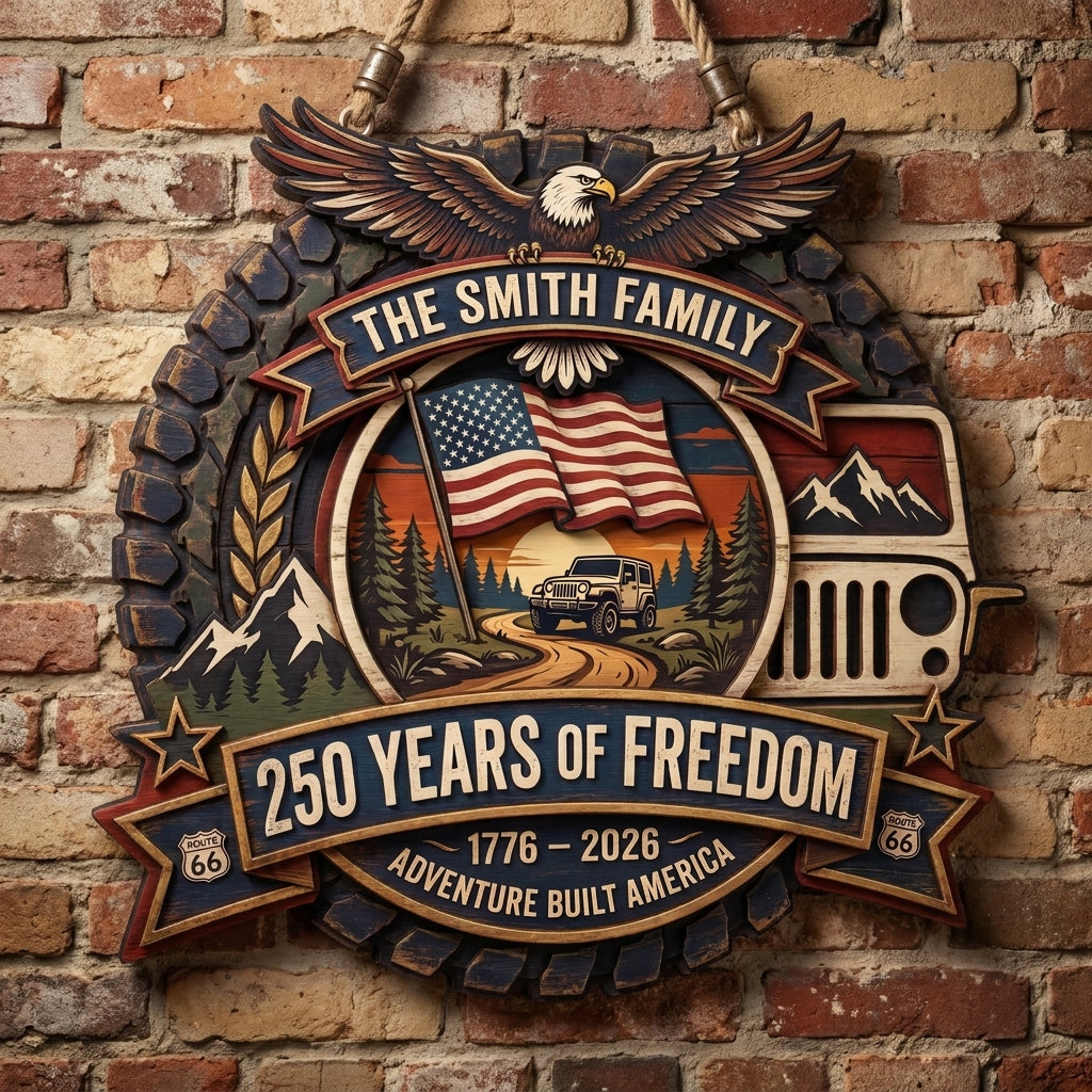 Adventure Built America Personalized Custom Door Sign