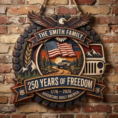 Adventure Built America Personalized Custom Door Sign
