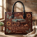 Wild & Fearless Personalized Leather Bag + Free Wallet