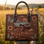 Wild & Fearless Personalized Leather Bag + Free Wallet