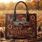 Wild & Fearless Personalized Leather Bag + Free Wallet
