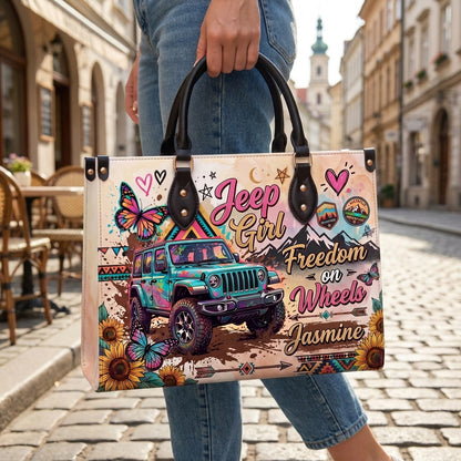 [Free delivery] Freedom On Wheels Personalized Leather Bag + FREE Wallet