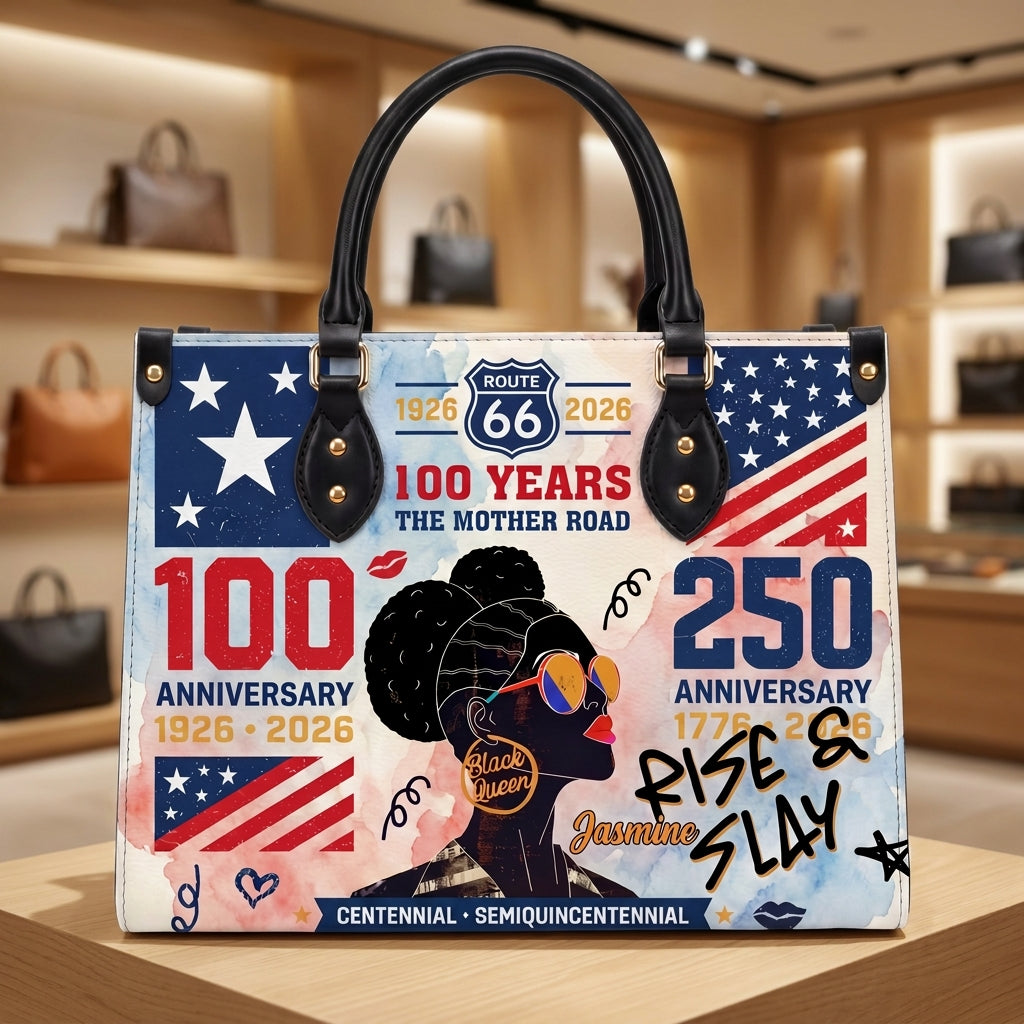 The Mother Road Personalized Leather Bag