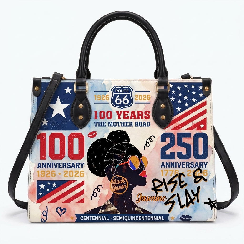 The Mother Road Personalized Leather Bag