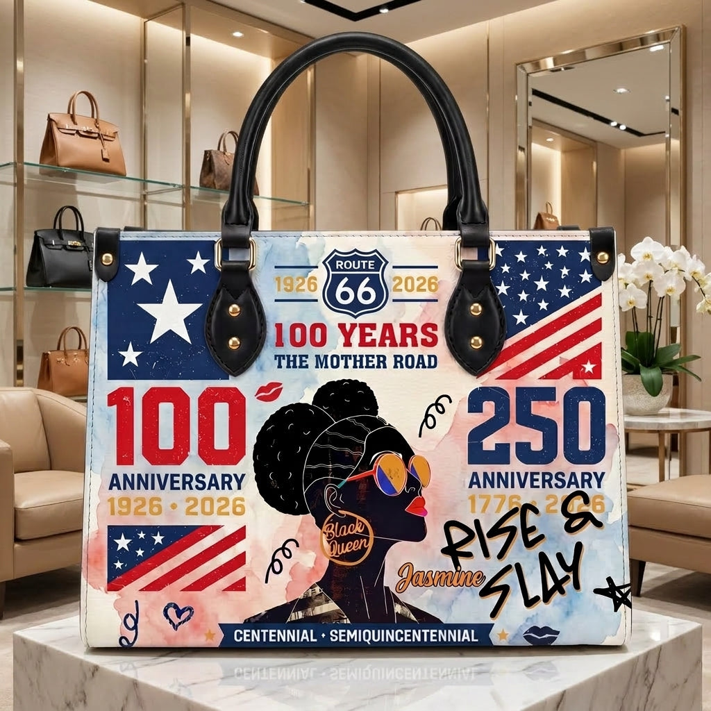 The Mother Road Personalized Leather Bag