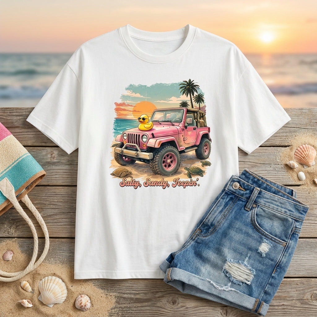 Salty Sanding Jeepin' T-Shirt
