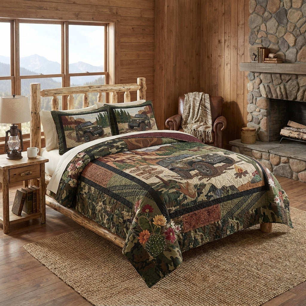 Jeep Life Quilted Bedding Set