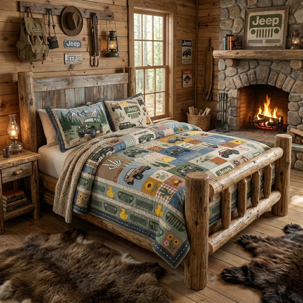 Jeep Collection Personalized Quilted Bedding Set