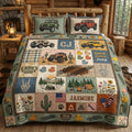 Duck Duck Jeep Personalized Quilted Bedding Set