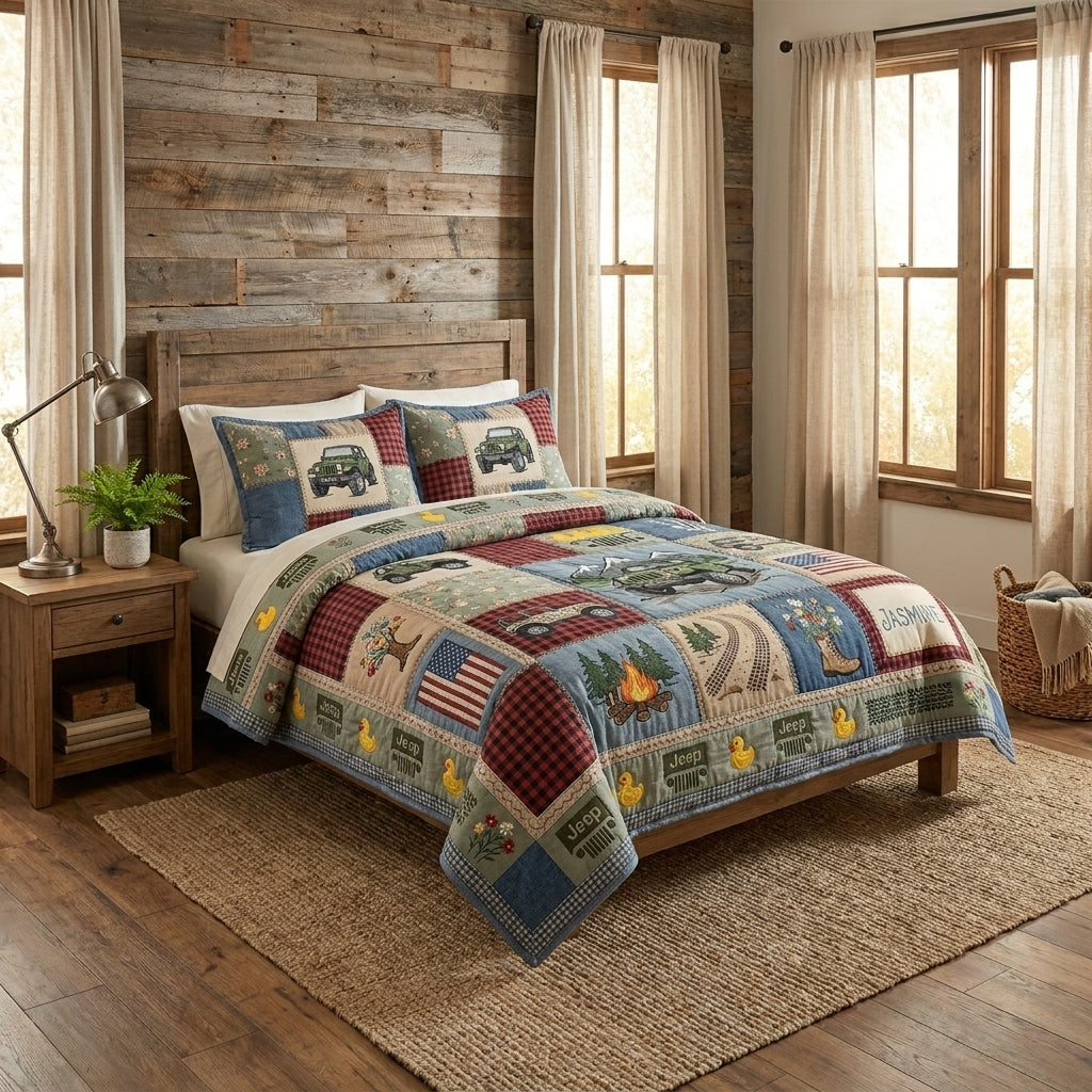 Got Duck Personalized Quilted Bedding Set
